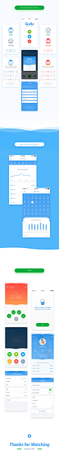 UI中国·优秀会员作品推荐《健康喝水小助手App》发布者：玖八壹更多大图猛戳O页链接╱APP╱APPUIUI界面APP界面移动端UIwebappicon