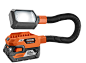RIDGID X5 Felixble Worklight : The new RIDGID X5 Flexible Dual-Mode LED Work Light provides multiple lighting options for the workplace. The flexible neck secures the light on a variety of surfaces to provide optimal lighting. This light also features a d