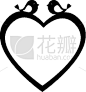 鸟类,贺卡,动物心脏,分离着色,可爱的,明信片,白昼,闪亮的,爱,问候