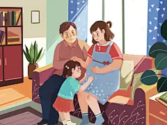 怀孕插画