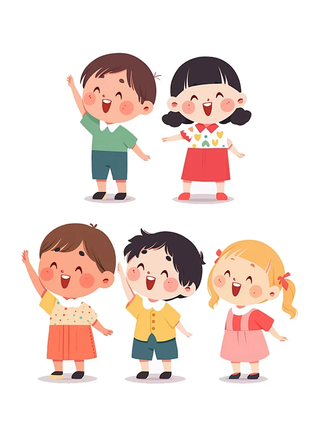 免抠素材 | 卡通学生、小朋友