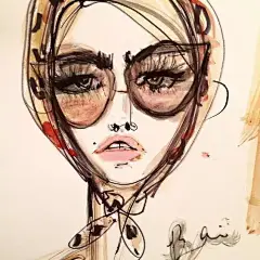 插画用睫毛膏、指甲油来画插画，简直逆天了！