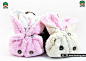 超卡哇伊兔兔帽、小兔子面具DIY作品欣赏