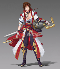 Mars游戏星球采集到【2-古风】游戏原画角色立绘