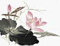 荷花水墨荷花荷叶-觅元素51yuansu.com png水墨设计元素 #素材#