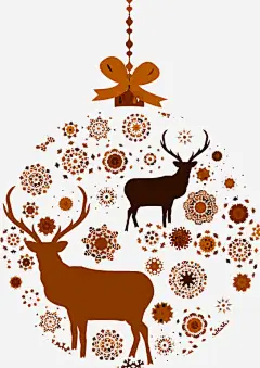 手绘简约花朵小鹿图案免抠素材_新图网 https://ixintu.com 小鹿图案 手绘简约 花朵