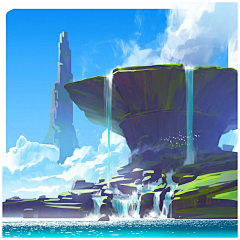 神猎233采集到俄罗斯的场景插画师 Anton Fadeev