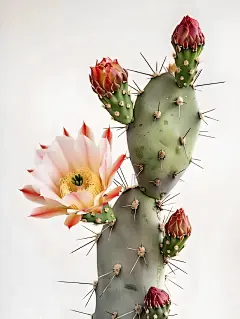 绘画素材1000集日更369：仙人掌开花 - 小红书