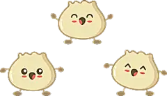 包子卡通手绘小笼包素材