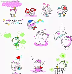 可爱的韩国馒头小子集合表情|打雨伞|动漫角色|韩国|喝饮料|集合|卡通人物|卡通人物图片|开心|可爱|馒头|漫画人物|男孩|人物素材|人物图片|散步|矢量人物|拥抱