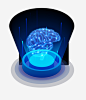 大脑结构数据矢量插画2.5D 大脑 科技 科幻 智能 现代化