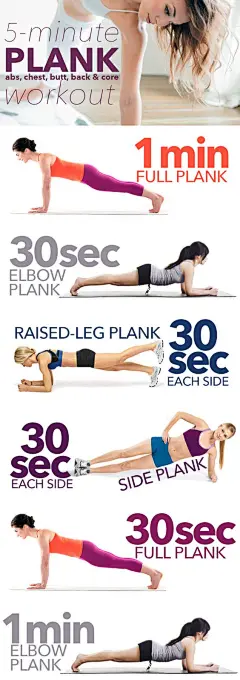 The 5-minute full-body plank workout that requires almost no movement... but you'll feel it working!: 
