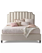 Bernhardt Bayonne Channel Tufted King Bed  and Matching Items