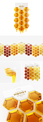 Homey — Portioned honey : Homey is a flower honey packaging concept. The pack made from natural bee house — honeycomb, connected between each other. Each portion of Homey is clear and transparent, so you can easily notice different sorts of honey and the 