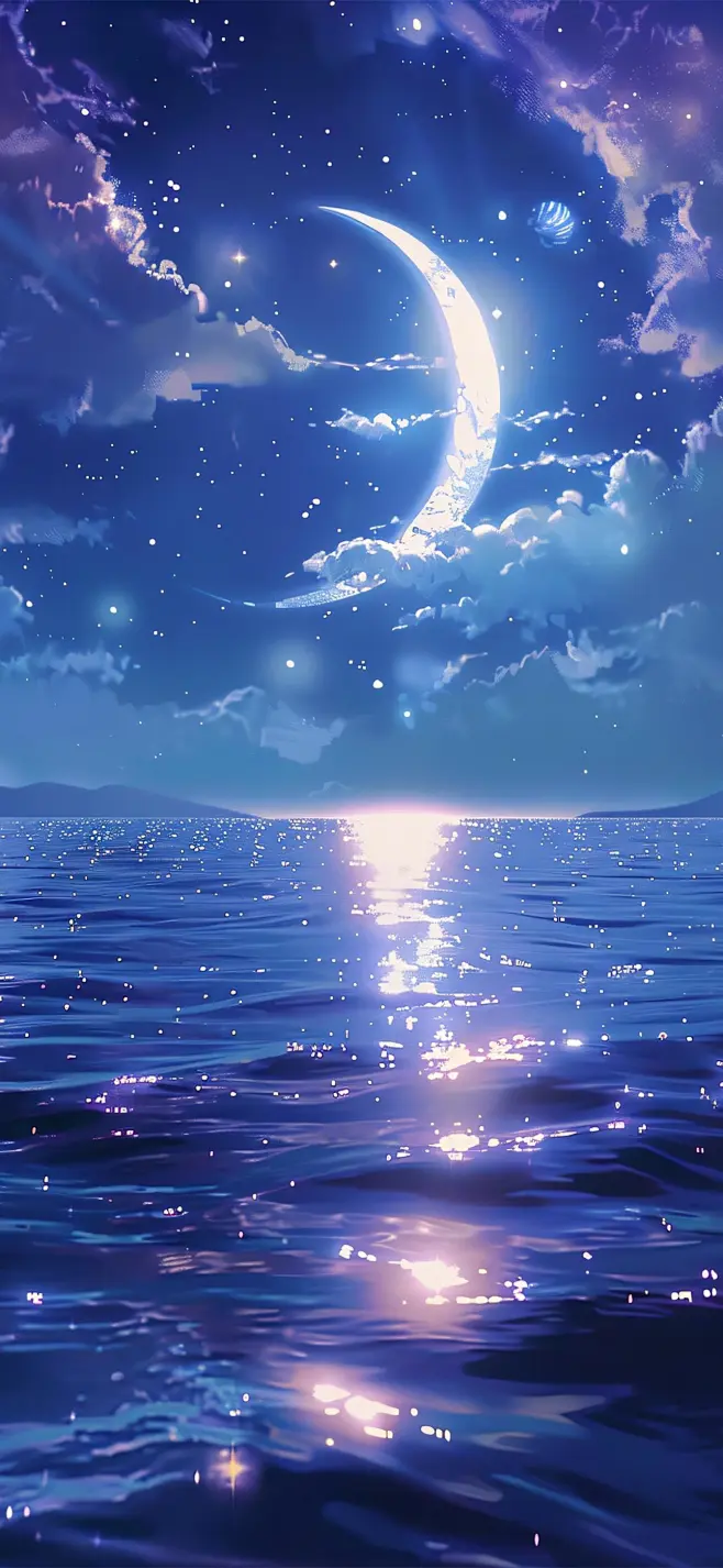 梦幻月色夜景壁纸