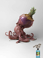 Watsons: Octopus 漱口水广告：糟糕的口气～（八爪鱼+菠萝+洋葱～呦～）
