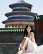 Photo by Sylvia Zhou on July 08, 2023. May be an image of 1 person, the Temple of Heaven, Gyeongbokgung Palace and text.