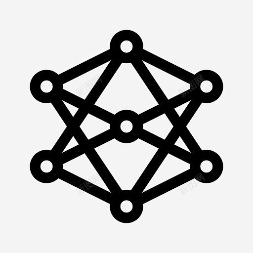 神经网络人工智能卷积图标 UI图标 设计...