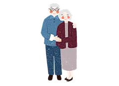 爷爷奶奶陪伴人物图片素材