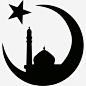 清真寺的月亮和星星图标_新图网 https://www.ixintu.com