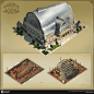 Anno 1800 - Public/Special buildings, Andre Kieschnik : I'm glad I can finally show some of the art I did for Anno 1800. Most of the time I created concepts of the buildings and other game elements, but I also created small illustrations that were sometim
