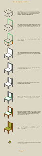 How to make a pixel chair by vanmall