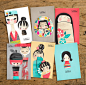 Scandinavian Kokeshi on Behance