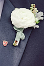 simple white boutonniere