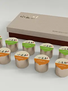 高端茶叶品牌包装样机名片产品包装效果vi智能贴图模板PS素材