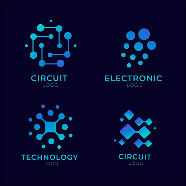 电路电子科技logo标志矢量图素材