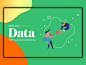 Daily UI data sharing flat ui dubai typography vector ui  ux dubai designer dubai ui designer free psd webdesign ux ui animated gif animation website banner flat minimal design illustration
