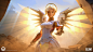 General 2560x1440 Overwatch angel wings Mercy