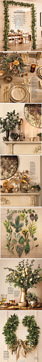 #圣诞季# A touch of Shimmer. (#Martha Stewart Living# December 2013)