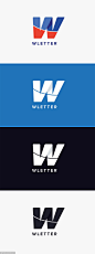 创意字母Logo模板系列之字母W W Letter Logo Template