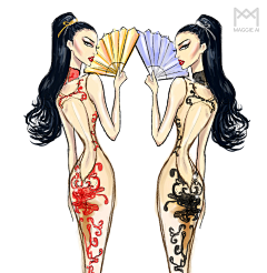璢璃采集到时尚插画