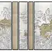 丝绢底金箔肌理画