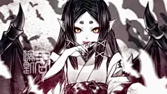 阴阳师手游 鬼使白 同人图 插画 壁纸 | 黑白骨科樱桃同行 | 半次元-第一中文COS绘画小说社区