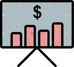 图标,商业规划,轮廓,商务,矢量,市场营销,图表,符号,直的,设计