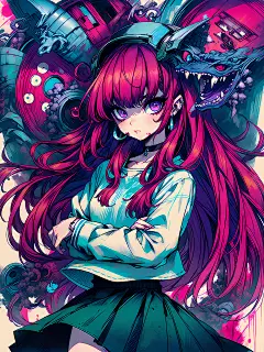 恐怖诡异女娃