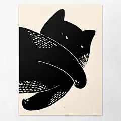 婀娜的黑猫 ​​​​