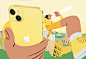 This may contain: an image of a person taking a selfie with their iphone in front of them