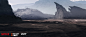 Love Death and Robots Season #2_Snow in the desert_Thira desert, DOFRESH . : Various concept artworks for the design of the desert in the episode "Snow in the desert", from the second season of the Netflix animated series "Love, death and r