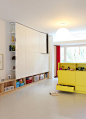 built-in storage in playroom