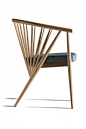 简约优雅的木制扶手椅POLTRONCINA GENNY