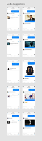 Facebook Messenger Concept — Adventures in Consumer Technology — Medium#聊天##社交##UI##对话# #APP#