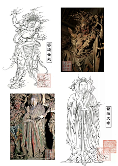 饮茶!!!采集到中國風-綫描