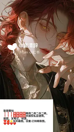 Midjourney｜壁纸:红发帅哥 - 小红书