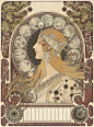 慕夏（mucha）——《黄道十二宫》1896 ​​​