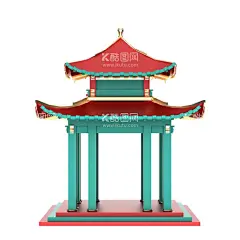 国潮建筑  - 源文件下载【酷图网】国潮,建筑,古风,古风建筑,中国风,中式,凉亭,古典,手绘,风景,背景,古建筑,海报,插画,国潮海报素材,国潮海报设计,
