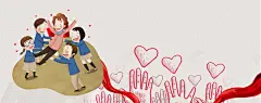 教师节卡通爱心文艺灰色banner 高清背景 背景 设计图片 免费下载 页面网页 平面电商 创意素材